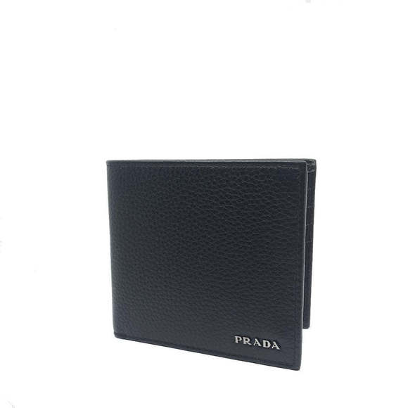 Prada Portaf. Orizzontale Nero Black Vitello Grain Leather - Picture 1 of 11